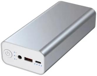 Зовнішній портативний акумулятор PowerPlant PB930548 30000mAh Silver 76W
