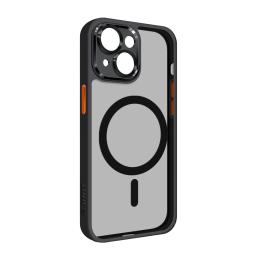 Чохол-накладка ArmorStandart Unit MagSafe SE для Apple iPhone 15 Black Orange (ARM75361)
