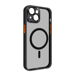 Чохол-накладка ArmorStandart Unit MagSafe SE для Apple iPhone 15 Plus Black Orange (ARM75364)