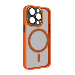 Чохол-накладка ArmorStandart Unit MagSafe SE для Apple iPhone 15 Pro Orange Black (ARM75371)