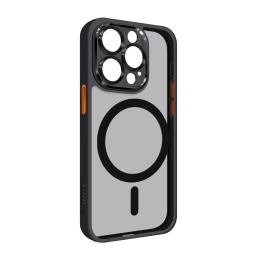 Чохол-накладка ArmorStandart Unit MagSafe SE для Apple iPhone 15 Pro Black Orange (ARM75362)