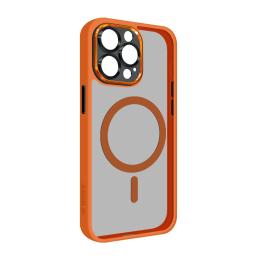Чохол-накладка ArmorStandart Unit MagSafe SE для Apple iPhone 15 Pro Max Orange Black (ARM75372)