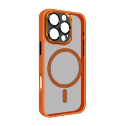 Чохол-накладка ArmorStandart Unit MagSafe SE для Apple iPhone 16 Pro Orange Black (ARM81148)