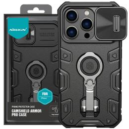 Чохол-накладка Nillkin CamShield Armor Pro no logo (шторка на камеру) для Apple iPhone 14 Pro Black