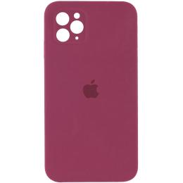 Чохол-накладка EpiK Silicone Case Square Full Camera Protective (AA) для Apple iPhone 11 Pro Ma Plum