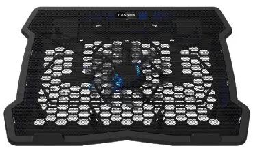 Підставка під ноутбук Canyon NS02 1Fan 2USB LED Black