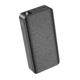 Зовнішній портативний акумулятор XO PR144 20000mAh Black PD20W + QC 3.0 22.5W