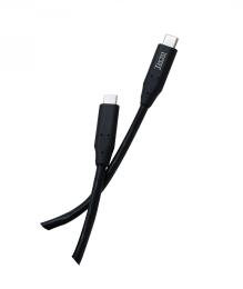 Дата-кабель Tecro TCC-3.0-0100BK USB Type-C (тато) - USB Type-C (тато) 1m Black
