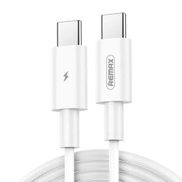 Дата-кабель Remax Marlik RC-175c 1m Type-C(тато) - Type-C(тато) White PD 100W