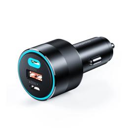 Автомобільний адаптер для телефона Choetech TC0011 Black (130W 2xUSB-C + USB-A)