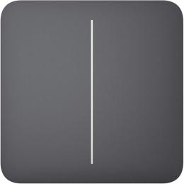 Клавіша для вимикача Ajax SoloButton 2-gang для LightSwitch Jeweler Graphite (000029820)