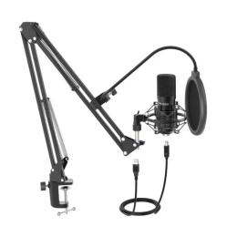 Мікрофон Fifine T730 Black з поп-фільтром та стійкою