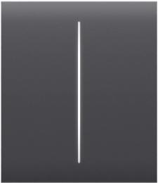 Клавіша для вимикача Ajax CenterButton 2-gang for LightSwitch Jeweler Graphite (000029824)