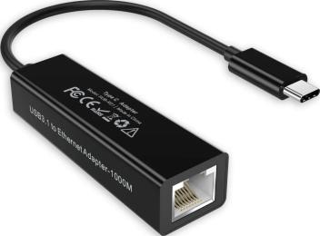 Перехідник Choetech HUB-R01 USB Type-C (тато) - RJ-45 (мама) Black