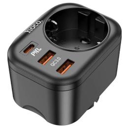 Мережевий фільтр Hoco NS3 Black