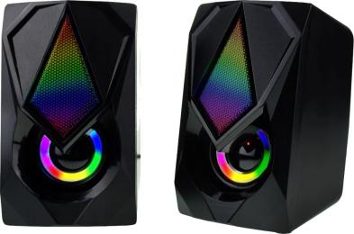 Акустична система Esperanza EGS102 2.0 Black Led Rainbow Boogie