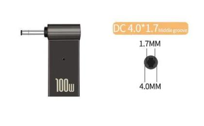 Перехідник STLab PD100W-4.0x1.7mm USB Type-C (мама) - DC Jack 4.0x1.7mm (тато) LENOVO для заряджання ноутбука