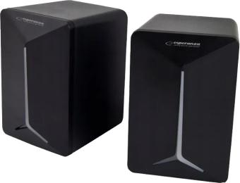 Акустична система Esperanza EGS105 2.0 Black Led Rainbow Frevo