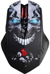 Мишка A4Tech R80 Plus Bloody Skull Black
