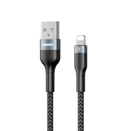 Дата-кабель Remax Sury 2 USB 2.0 (тато) - Lightning (тато) 1 м Black 2.4A (RC-064i-b)