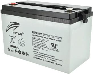 Акумулятор для ДБЖ Ritar HR12380W Gray 12V 100Ah (13811)