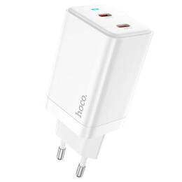Адаптер живлення для телефона Hoco N23 Starlight White 45W 2xUSB Type-C