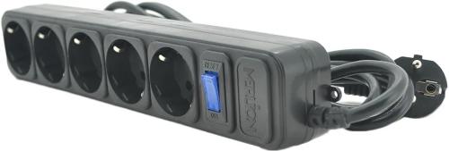 Мережевий фільтр Merlion B530 Black 5 розеток