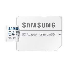 Карта памяті Samsung 64GB microSDXC Class 10 UHS-I U1 V10 A1 EVO Plus + SD Adapter MB-MC64KA