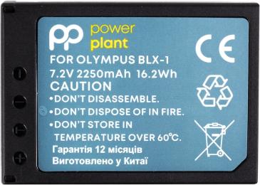 Акумулятор для відеокамери PowerPlant CB970582 Black Olympus BLX-1 2250 мАгод