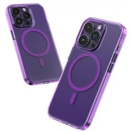 Чохол-накладка Blueo Crystal Drop Resistance Case with Magsafe для iPhone 14 Pro Purple