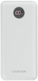 Зовнішній портативний акумулятор Canyon PB-2002 20000mAh White (CNE-CPB2002W)20W