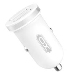 Автомобільний адаптер для телефона XO CC18 White 2USB/2.1A