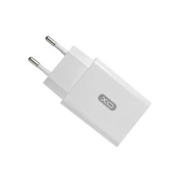 Мережевий зарядний пристрій для телефона XO QC 3.0 L36 White 18W/1USB + кабель lightning