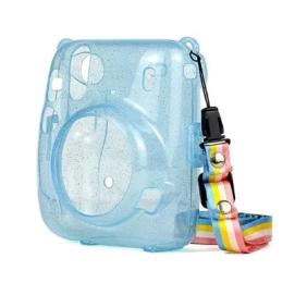 Чохол для фотоапарата Infinity Dustproof для Fujifilm Instax Mini 11 Blue з плечовим ременем