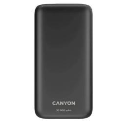 Зовнішній портативний акумулятор Canyon PB-301 30000mAh Black 20W (CNE-CPB301B)