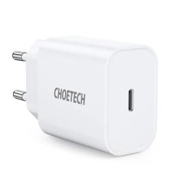 Адаптер живлення для телефона Choetech PD20W White