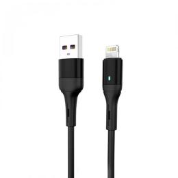 Дата-кабель SkyDolphin USB-000554, USB ( тато) - Lightning ( тато), 1m Black