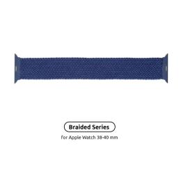 Ремінець для смарт-годинника ArmorStandart Braided Solo Loop для Apple Watch 38mm/40mm Atlantic Blue Size 2 (120 mm) (ARM58066)