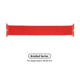 Ремінець для смарт-годинника ArmorStandart Braided Solo Loop для Apple Watch 38mm/40mm Red Size 2 (120 mm) (ARM58069)