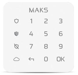 Клавіатура для сигналізації ITV Maks Keypad mini White