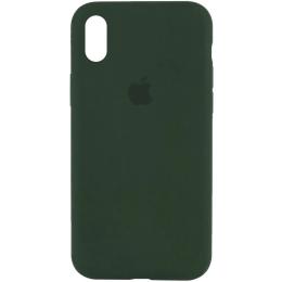 Чохол-накладка EpiK Silicone Case Full Protective (AA) для Apple iPhone X/XS (5.8) Cyprus Green