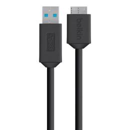 Дата-кабель Belkin USB-A 3.0 (тато) - MicroUSB 3.0 (5GBps) (тато) 0.9 м Black (F3U166bt03-BLK)