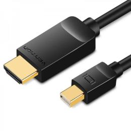 Відео-кабель Vention mini DisplayPort (тато) to HDMI v1.4 (тато) 3m Black
