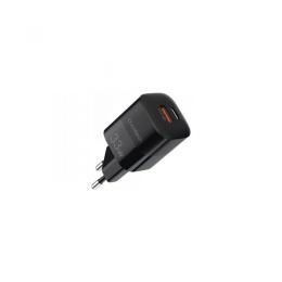 Адаптер живлення для телефона Choetech (PD5006-EU-BK) Black GaN USB-A/USB-C 33W QC3.0/PD/PPS