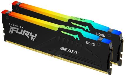Оперативна память Kingston FURY DDR5-5600 16384MB PC5-44800 (2x8192) Black (KF556C36BBEAK2-16)