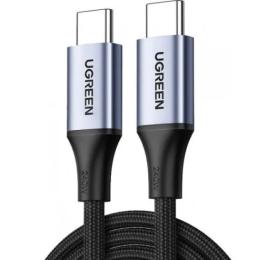 Дата-кабель Ugreen US535 USB-C (тато) - USB-C (тато) 1m Space Gray (UGR-15311)