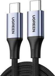 Дата-кабель Ugreen US535 USB-C (тато) - USB-C (тато) 2m Space Gray (UGR-90440)