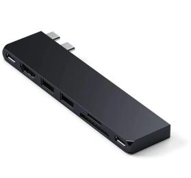 USB-хаб Satechi Aluminum USB-C Pro Hub Slim Adapter Midnight (ST-HUCPHSD)