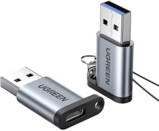 Перехідник Ugreen USB 3.0 A (тато) - USB-C 3.1 (мама) Gray (UGR-50533)