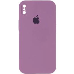 Чохол-накладка EpiK Silicone Case Square Full Camera Protective (AA) для Apple iPhone XS Lilac Pride